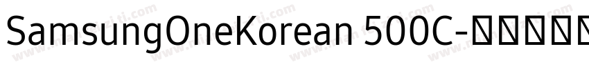 SamsungOneKorean 500C字体转换